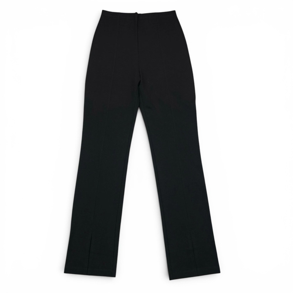 Modern Citizen Cass Ponte Pull On Pants Womens M Black Front Slit Bootcut